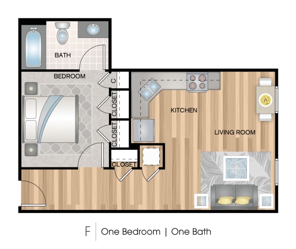 F Floor Plan at Oxoboxo Lofts, Connecticut, 06382