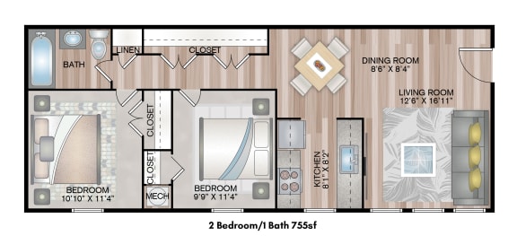a floor plan of a home