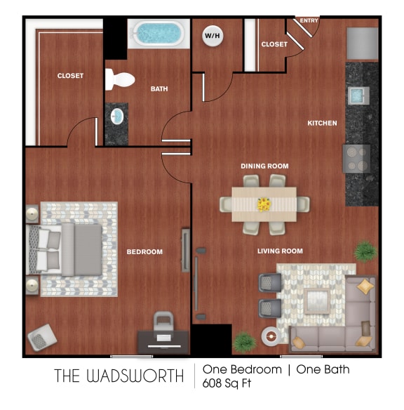 The Wadsworth 1 Bedroom 1 Bathroom