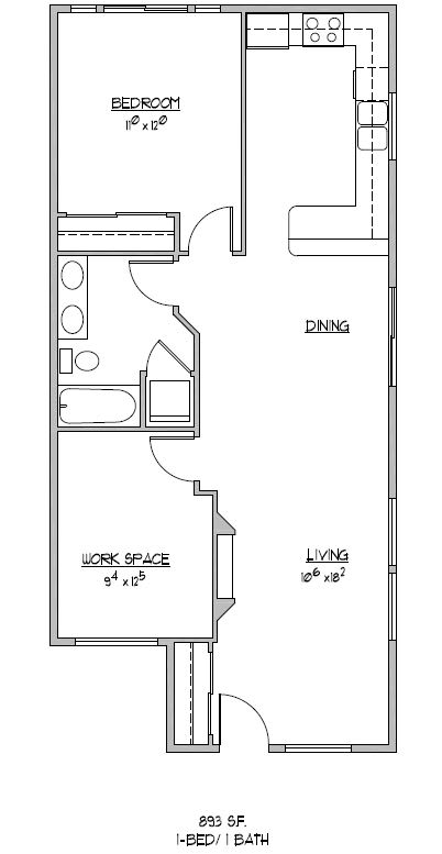 1 Bedroom + Den C