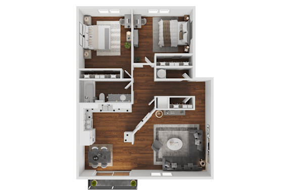 TR 2x1 floor plan layout