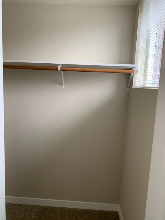 A white wall with a brown pipe.