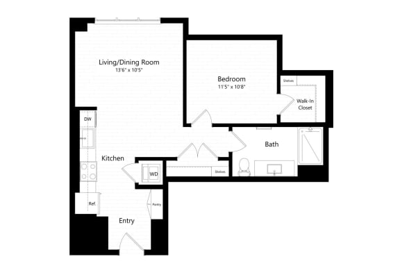 A04 Floor Plan at Morse, Washington, DC, 20002