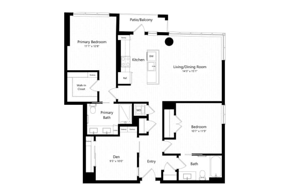 D01 Floor Plan at Morse, Washington, DC, 20002