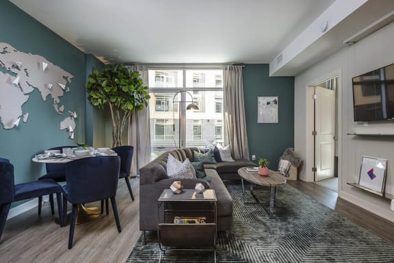 STRATUM Flooring and Floor-to-Ceiling Windows at Kingston at McLean Crossing, Virginia