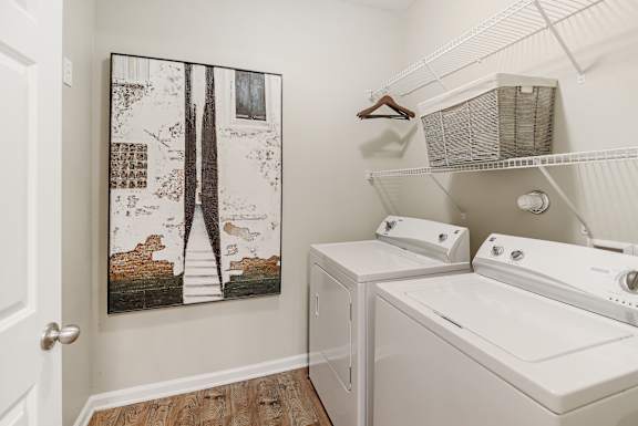 Washer and dryer connections at Cumberland Place Apartment Homes, Tyler, Texas