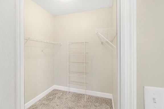Walk-in closet at Highlands Apartment Homes, Bartlett