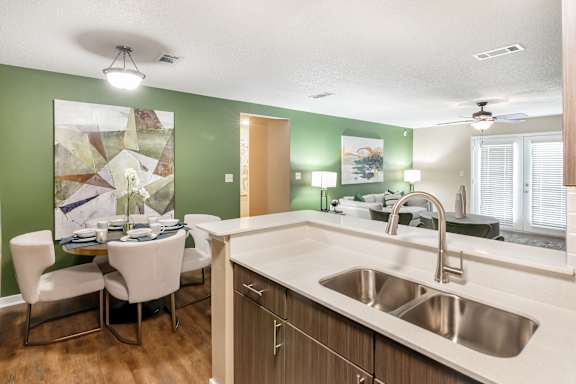 Quartz countertops at Crossgates Apartment Homes, Starkville, 39759