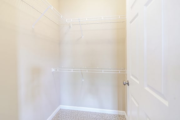 Walk-in closet at The Vineyard of Olive Branch Apartment Homes, Olive Branch, MS, 38654