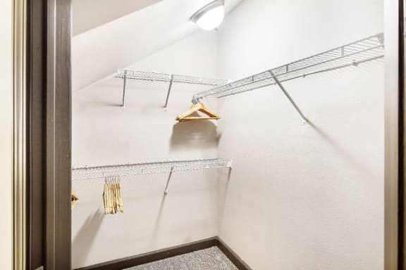 Large walk-in closets at Wellington Grande Apartment Homes, Longview, TX, 75605