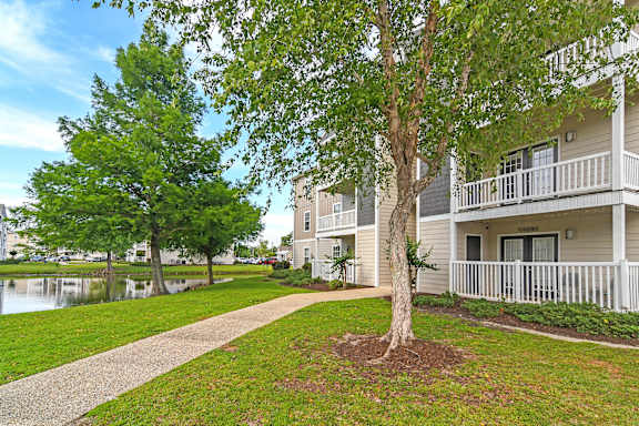 Patio/balconies at Reserve at Gulf Hills Apartment Homes in Ocean Springs, MS