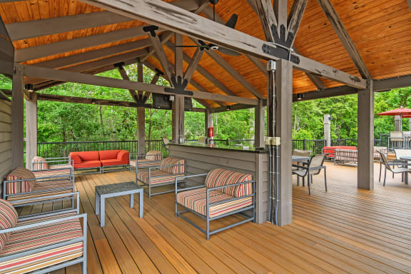 patio at Charleston Apartment Homes, Mobile, Alabama