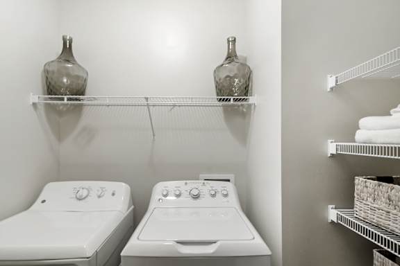 Washer and dryer at Charleston Apartment Homes, Mobile