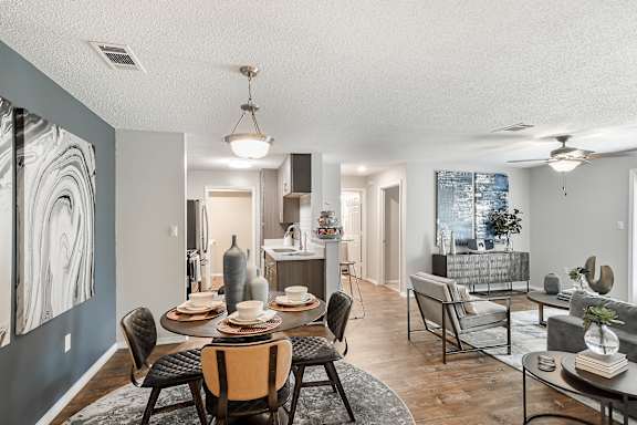 Hardwood floors at Parkwest Apartment Homes, Mississippi