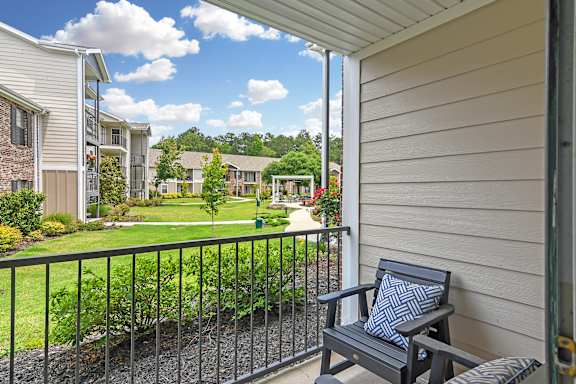a balcony at Parkwest Apartment Homes, Hattiesburg, 39402