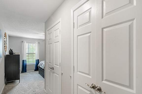 Closets in bedroom at Parkwest Apartment Homes in Hattiesburg, MS