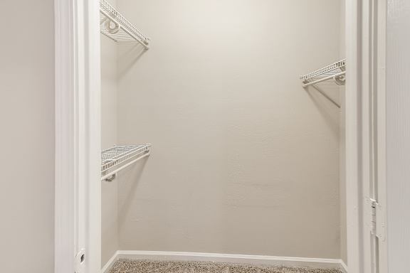 Walk-in closets at Highpointe Apartment Homes, Brandon, MS
