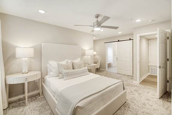 Modern Bedroom at The Azul Apartment Homes, Oxford, Mississippi, 38655