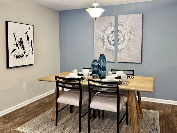Hardwood floors at Reserve at Park Place Apartments, Hattiesburg, Mississippi