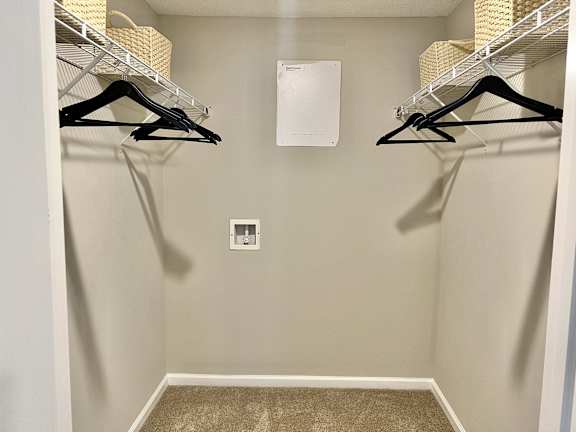 Walk-in closet at Reserve at Park Place Apartments, Hattiesburg, 39402