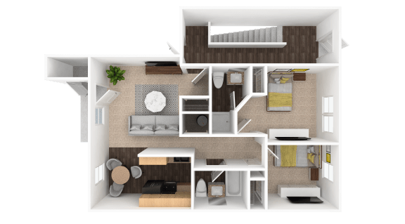 Crossing Floor Plan at HUB of New Albany, New Albany, IN