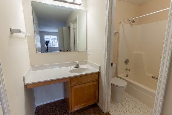 Modern Bathroom at Crestview at Louisville Apartments, Louisville, KY, 40217