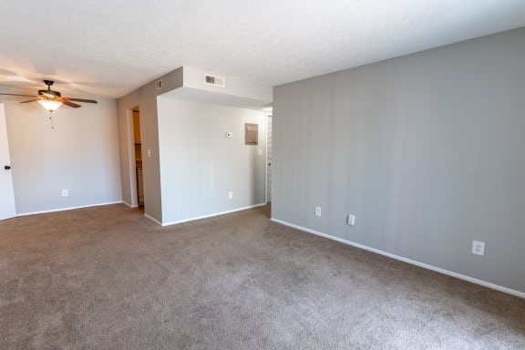 Spacious Living Area at Crestview at Louisville Apartments, Louisville, Kentucky