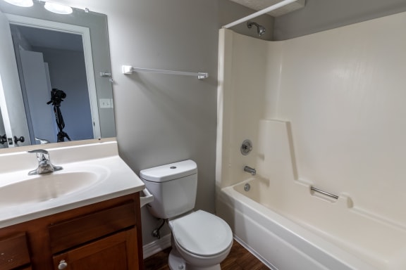 Bathroom With Bathtub at Crestview at Louisville Apartments, Louisville, KY