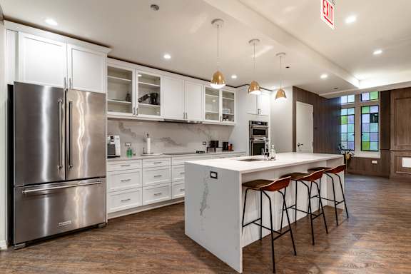 Island Kitchen at Park Heights by the Lake Apartments, Chicago, 60649