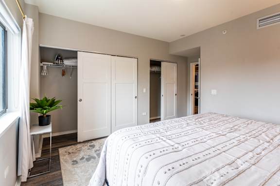 Comfortable Bedroom at Park Heights by the Lake Apartments, Chicago, IL