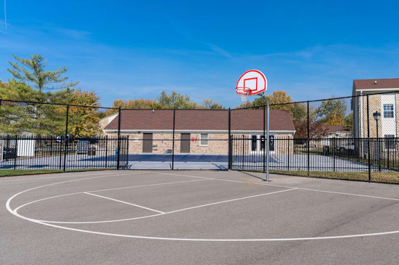 A Basketball Court at The Court at Sandstone Apartments, Indiana, 46142