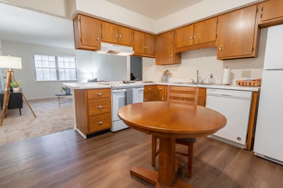 Well Equipped Kitchen And Dining at Sandstone Court Apartments, Greenwood, IN
