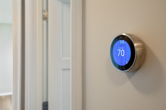 Nest Thermostats with Individually Controlled Central Heating and Cooling at Park Heights by the Lake Apartments, Chicago, Illinois