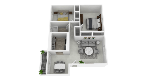 Spacious two bedroom, 1 bathroom at Olde Towne Apartments in Middletown, OH