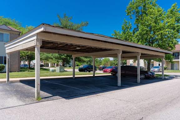 Covered Parking at Creekside Square Apartments, Indianapolis, IN