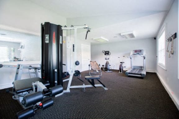 Free Weights and Cardio Equipment at Sandstone Court Apartments, Greenwood, IN, 46142