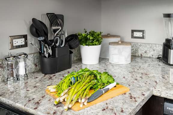 Cutting board at Somerset Place Apartments, Chicago, IL