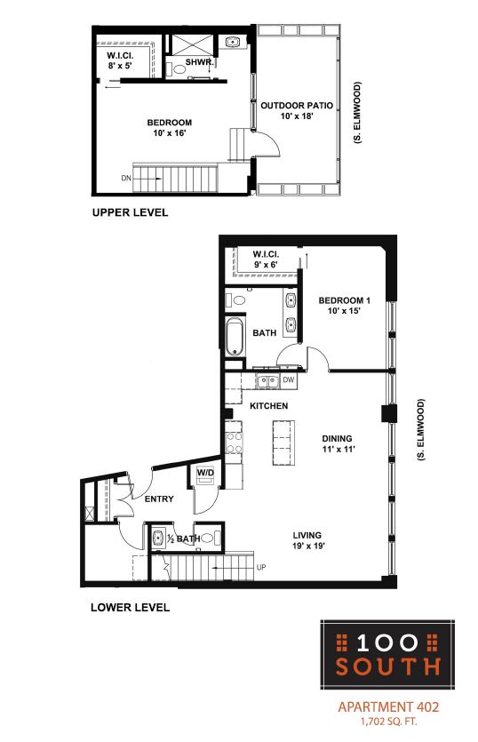 2 bed 2 bath at 100 South Apartments, New York, 14202