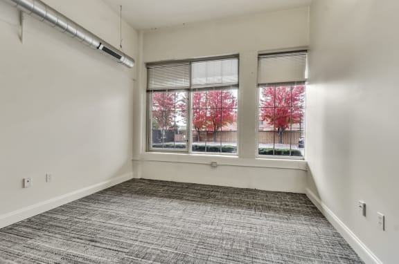 Expansive windows at The Lofts at Elk Terminal, New York, 14204