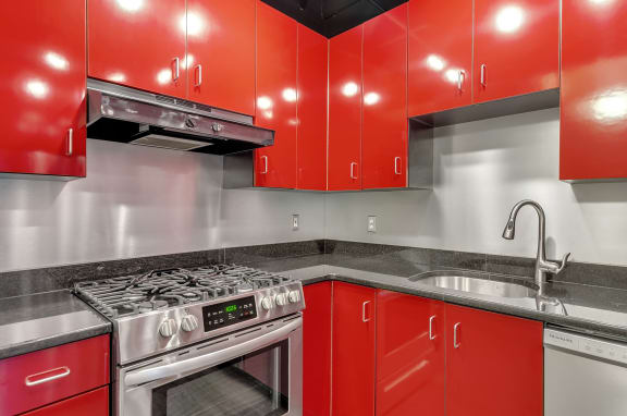 Fully Equipped Kitchen With Ample Storage at The Lofts at Elk Terminal, Buffalo