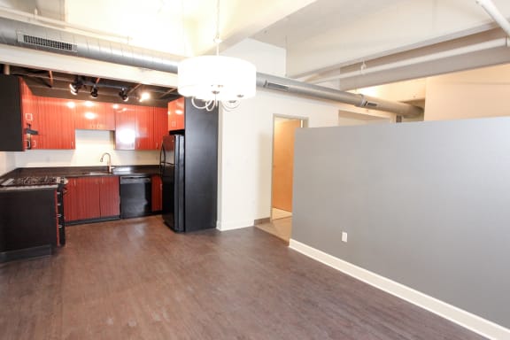 Bright Kitchen at The Lofts at Elk Terminal, New York, 14204