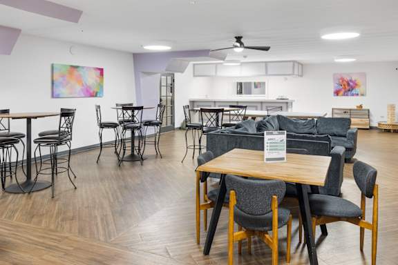 A room with a lot of chairs and tables. at Walnut Crossings, Monroeville, PA, 15146