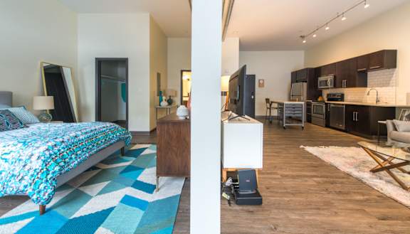 Apartment interior at Bakery Living, Shadyside, Pittsburgh, PA 15206