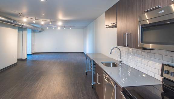 a kitchen at Walnut on Highland, Pennsylvania 15206