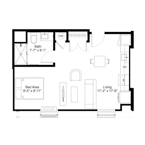 Floor Plan  S3 Floor Plan at The Jones Tower at the Collective, Pittsburgh, PA