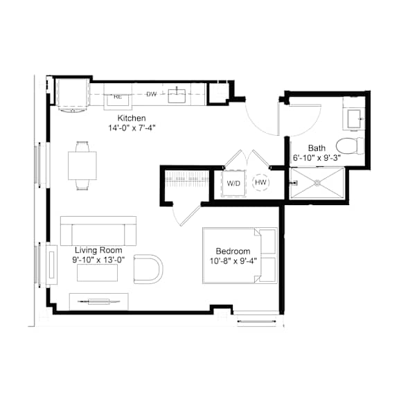 Floor Plan  S6 Floor Plan at The Jones Tower at the Collective, Pittsburgh