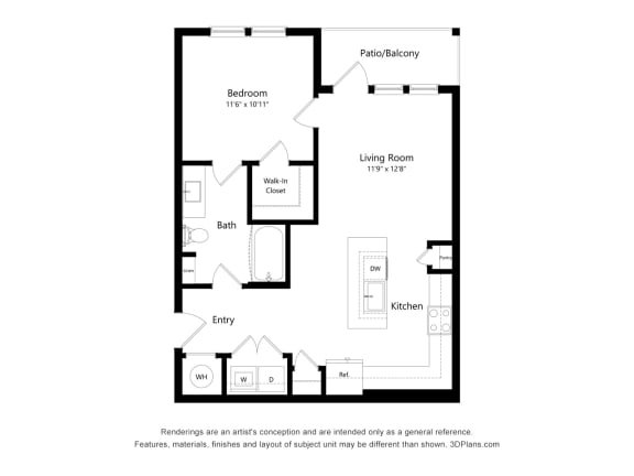 A2 Floor Plan at Alta Bridges, McDonough, GA, 30253