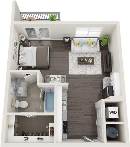 S1 Floor Plan at Anchor Riverwalk, Tampa, Florida