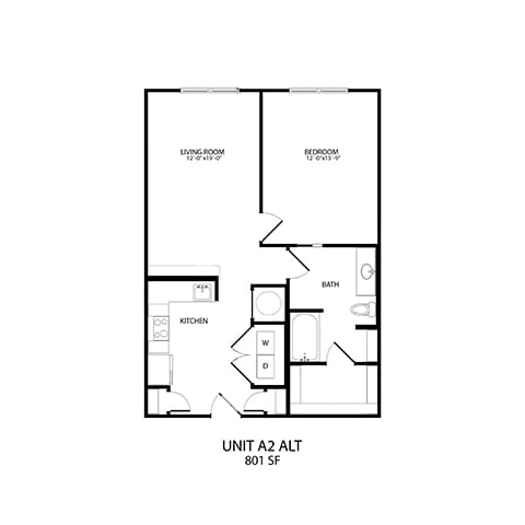 A2-ALT Floor Plan at Alta Depot, Smyrna, 37167