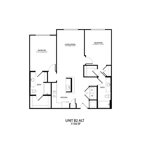 B2-ALT Floor Plan at Alta Depot, Smyrna, TN, 37167